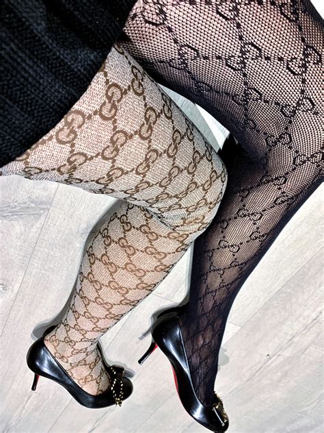 gucci stockings fashion|Gucci stockings with runs.